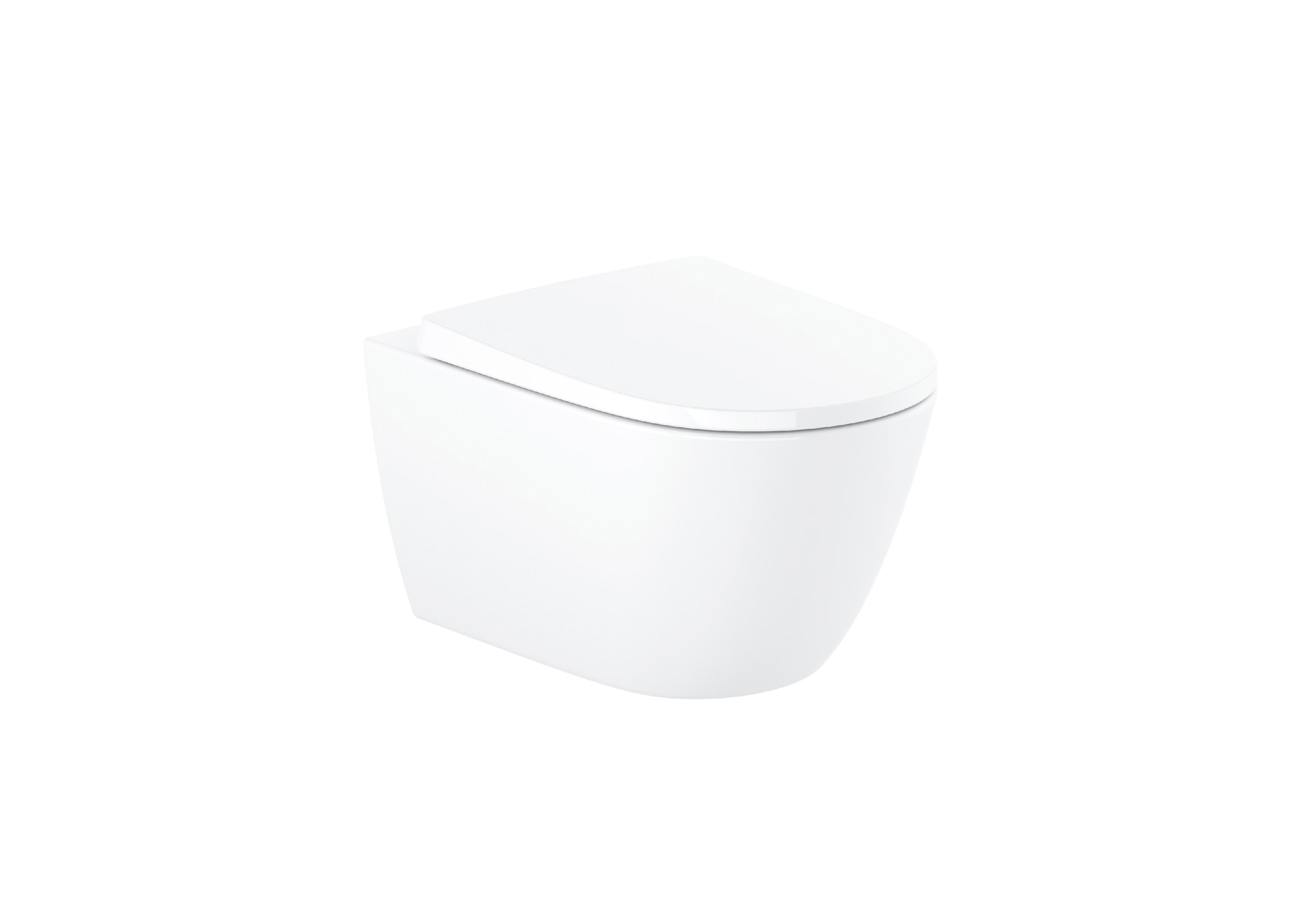 Range Ona Rimless Wall Hung with Seat Cover(white) - Roca