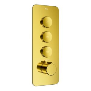 Push-T Thermostatic Vertical Switch Shower Mixer, 3 Way