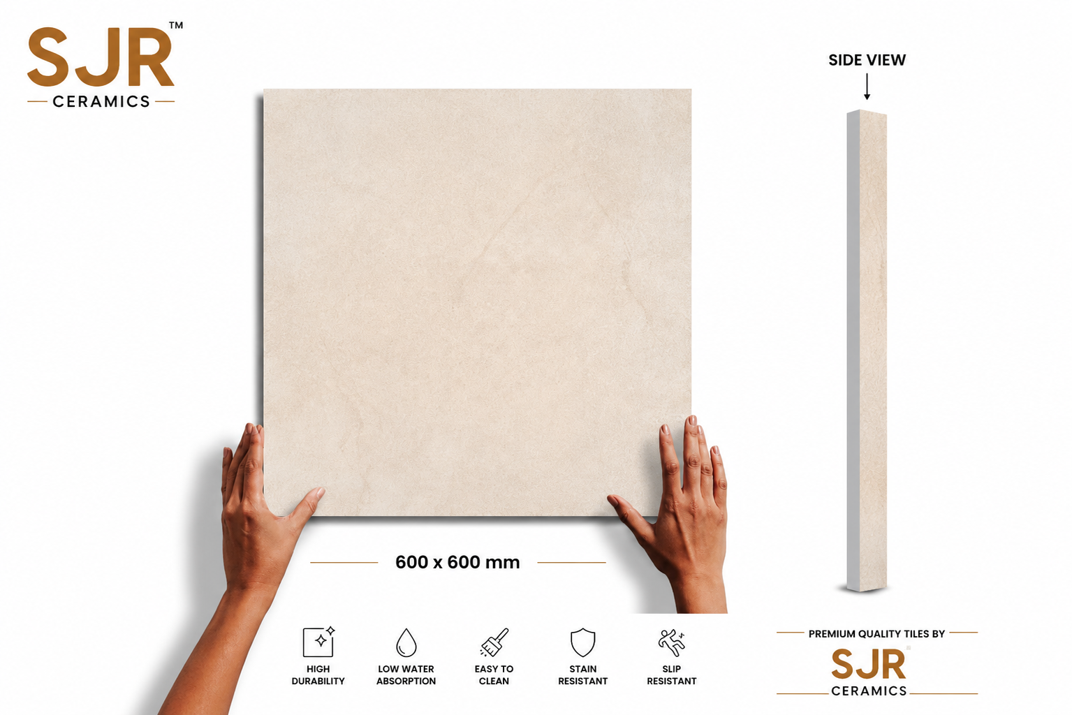 Ivory Dune - Wall and Floor Tile 600x600mm - NT3043 - Image 5
